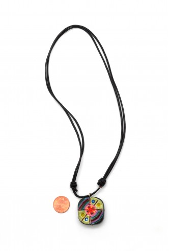 Ceramic Pinwheel Pendant Ceramic Pinwheel Pendant